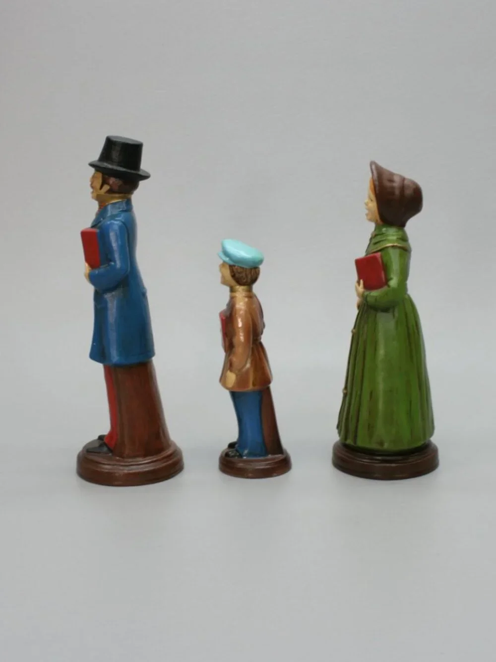 ​Vintage Set 3 Singing Songs Family Carolers Victorian Christmas Figures - Japan